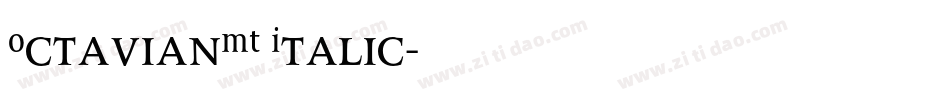 OctavianMT Italic字体转换
